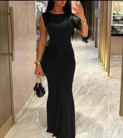 Black fitted cocktail dress lg like new