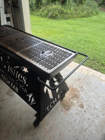 Custom made open top charcoal grill - Thumbnail 4