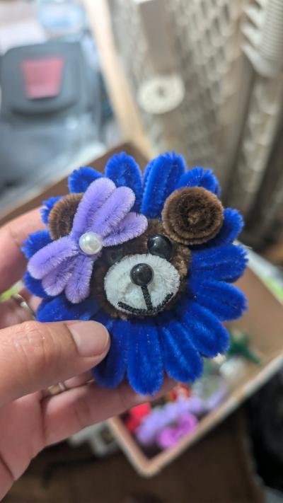 handmade flower animals keychains