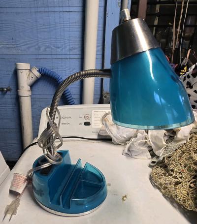 old  blue lamp