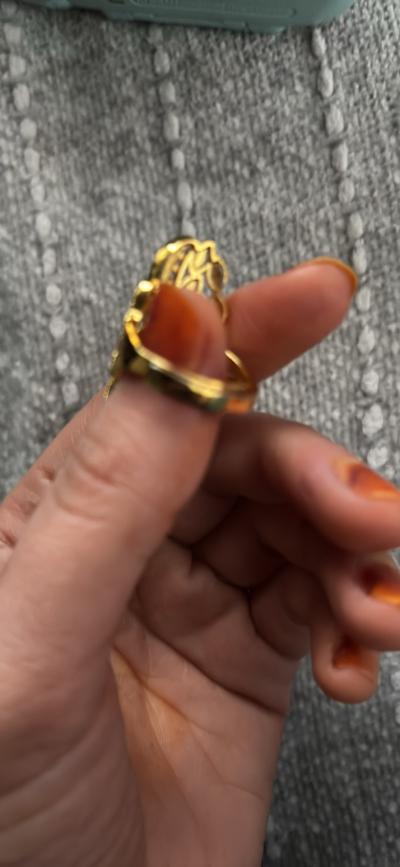 Gold plated Arab ring - Thumbnail 2