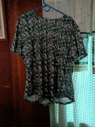 a beautiful floral blouse again I never wore designer fantas