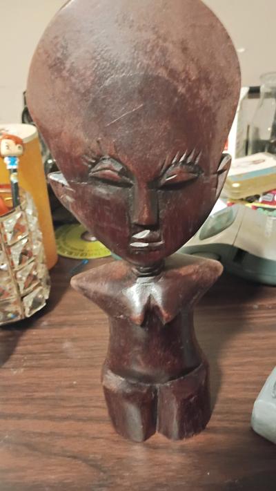 African wooden fertility doll