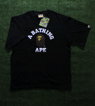 Black Graphic T Shirt Y2K Logo And Ape Head