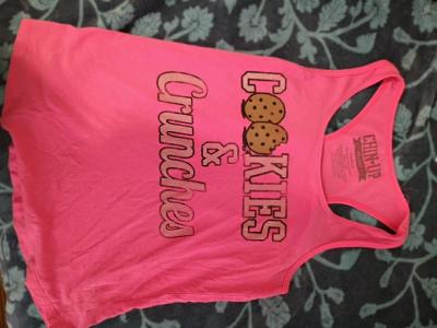 Chin up Cookies  crunches tank top