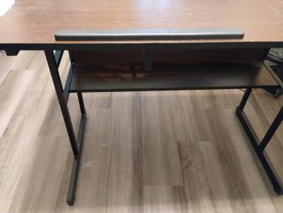 Lshaped desk with adjustable drafting section and shelves - Thumbnail 6