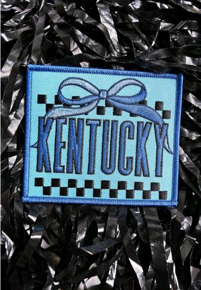 Bow Kentucky Check Embroidered Patch