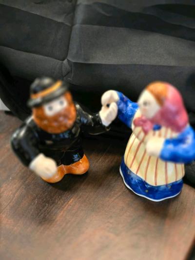 Vintage Judaica Salt and Pepper Shaker Set - Thumbnail 4
