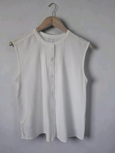 Old Navy Womens Sleeveless ButtonFront Blouse  Medium  White - Thumbnail 6