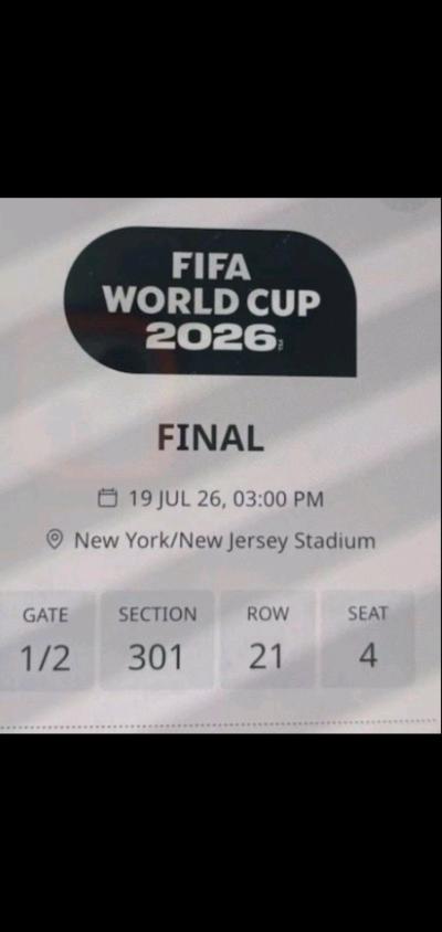 WORLD CUP FINAL TICKETS FOR SALE - Thumbnail 2