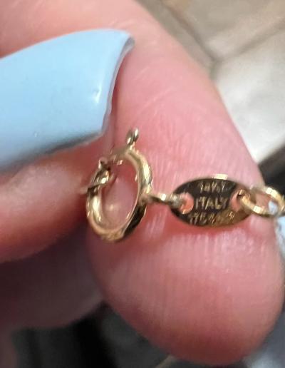 14 karat gold necklace still in box - Thumbnail 2