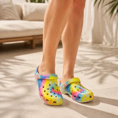 Rainbow crocs size 8 great condition