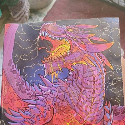 A Awesome Dragons Adult Coloring Book