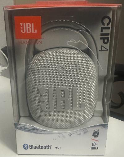 JBL Clip 4 white Bluetooth speaker - Thumbnail 3