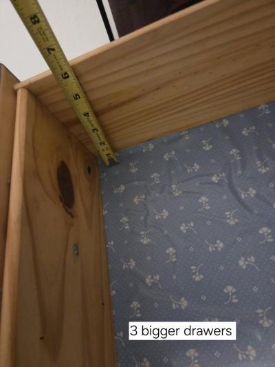 Wooden 5Drawer Dresser solid wood - Thumbnail 7