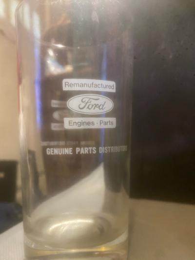 vintage set of four ford remanufactured engine parts glasses - Thumbnail 2