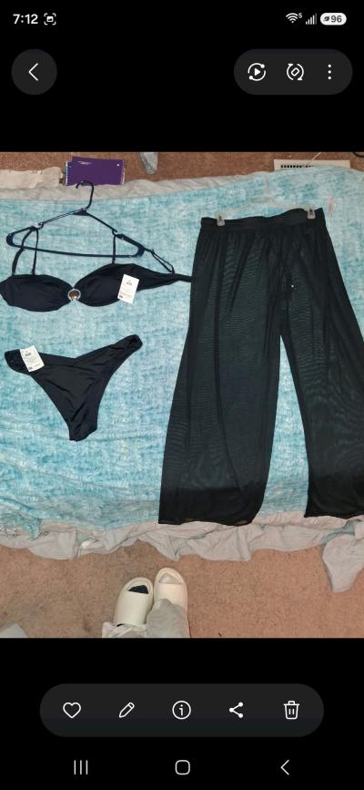 womens new without tags bathing suit never worn size large