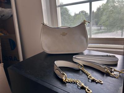 Terri Luxury white shoulder bag