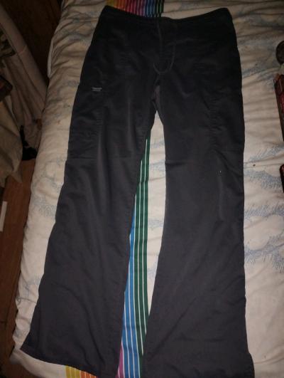 A Pair of Grey Large Scrub Pants