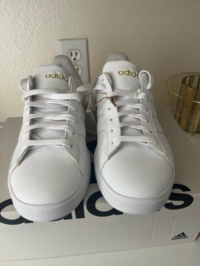 White Adidas Grand Courts - Thumbnail 4
