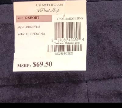 womanssize 12 short Charter Club Pants - Thumbnail 3