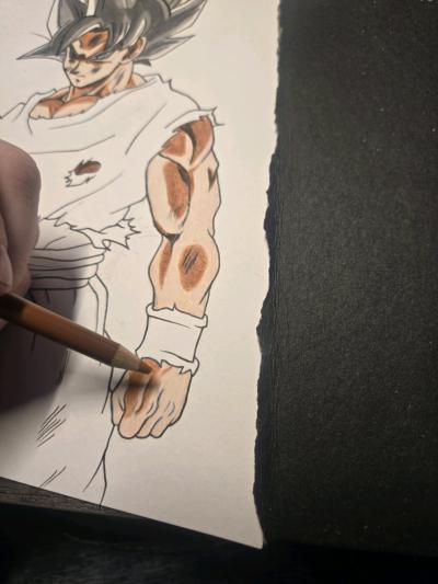 Goku Ultra Instinct Framed Hand Drawn Art - Thumbnail 5