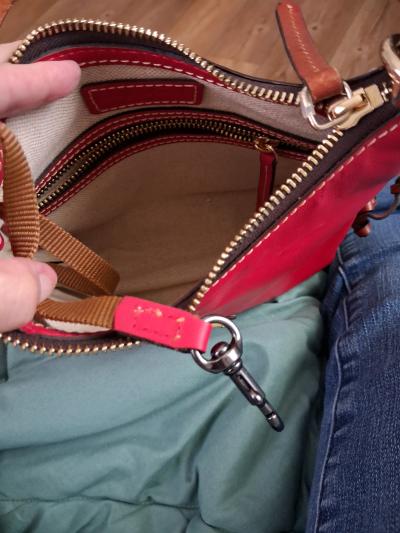 Dooney and Bourke Red Leather shoulder bag - Thumbnail 6