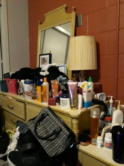 Vintage Dresser Mirror Nightstand