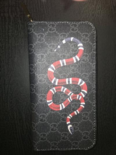 Gucci Snake GG Supreme Wallet - Thumbnail 2