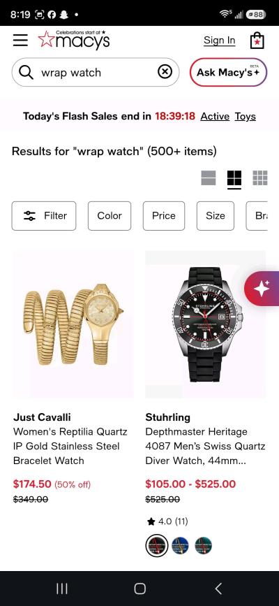 Just cavalliar womens gold watch - Thumbnail 3