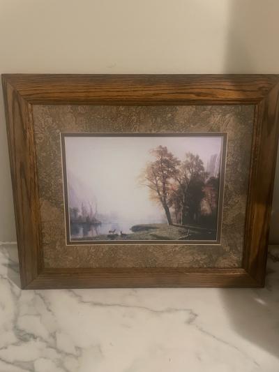 Albert Bierstadt Kings River Canyon California framed painti