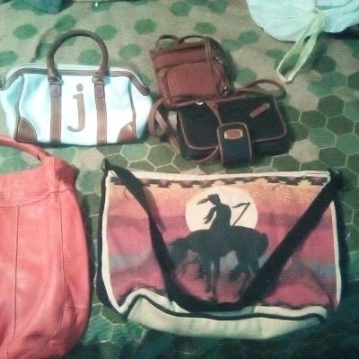 Bags and a couple purses