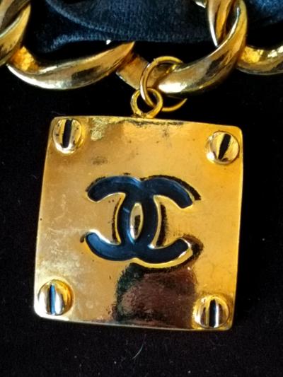 Chanel 93 lambskin leather gold plated belt - Thumbnail 2