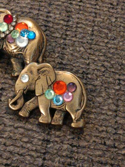 elephant ladies brooch bundle