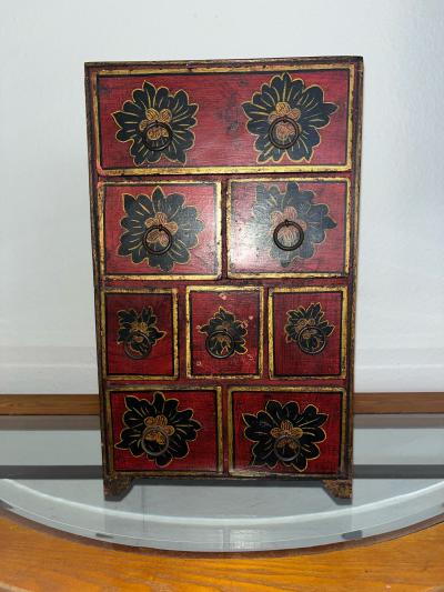 Hand Painted Apothecary Drawer Chest - Thumbnail 2