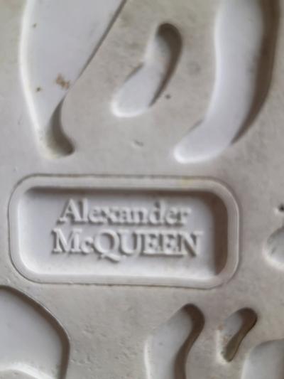 Alexander McQueen Oversized white and iridescent heels - Thumbnail 6