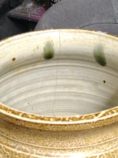 Large HandThrown Salt Glazed Stoneware - Thumbnail 4