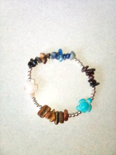 Hand Crafted Bracelets with turtle charms