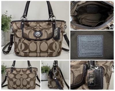 Vintage Y2K Coach bag brown and beige