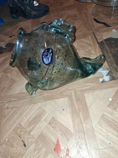 Blown Fish and Crystal bowls - Thumbnail 2