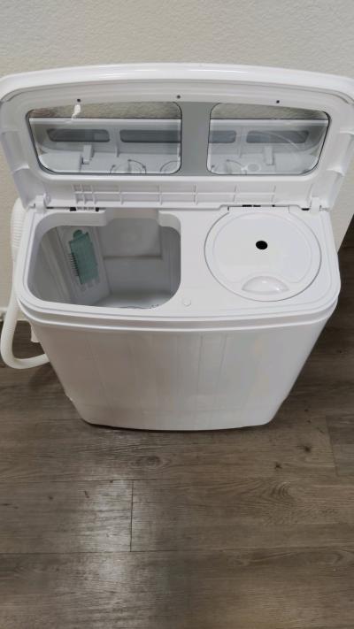 Portable Mini Washing Machine Compact Twin Tub Washer 88lbs - Thumbnail 3