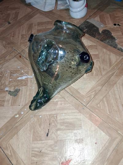 Blown Fish and Crystal bowls - Thumbnail 3