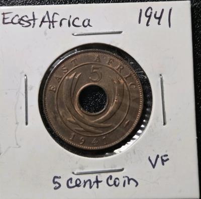 A very nice East African 1941 5 Cent Coin