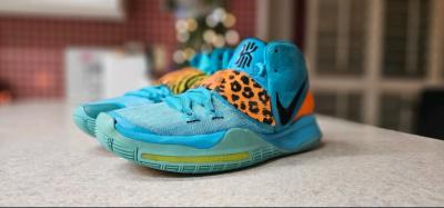 Nike Kyrie 6 Oracle Aqua Black Opti Yellow Total Orange - Thumbnail 2