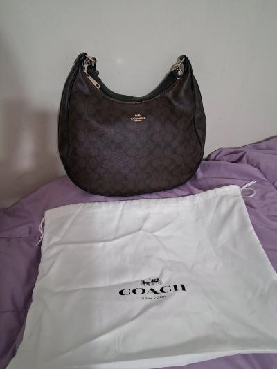Coach Black and Brown Monogram handbag