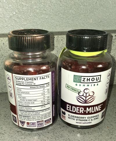 Zhou Nutrition Vitamin C Zinc Gummies New Sealed 60ct