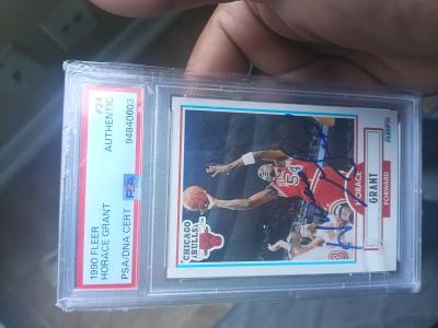 Horace Grant PSA authenticated Autographed card
