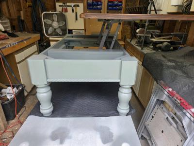 Lift top refinished coffee table - Thumbnail 4