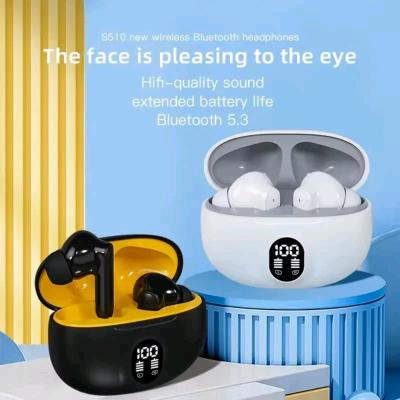 Wireless S510 TWS Bluetooth 53 headphones with LED display - Thumbnail 4