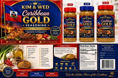 KIM AND WED CARIBBEAN GOLD SEASONING - Thumbnail 6